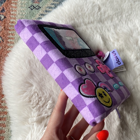 Claire’s lock diary gameboy video game notebook journal purple plushie girls - Picture 7 of 16